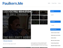 Tablet Screenshot of paulkern.me